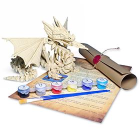 Mechanický drak - Kreativní 3D Omalovánka s pohádkou